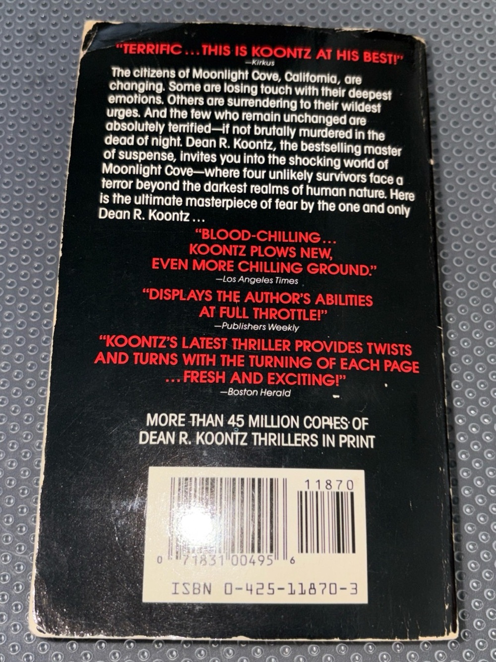 Dean R. Koontz "Midnight" Paperback Book - Picture 2 of 3